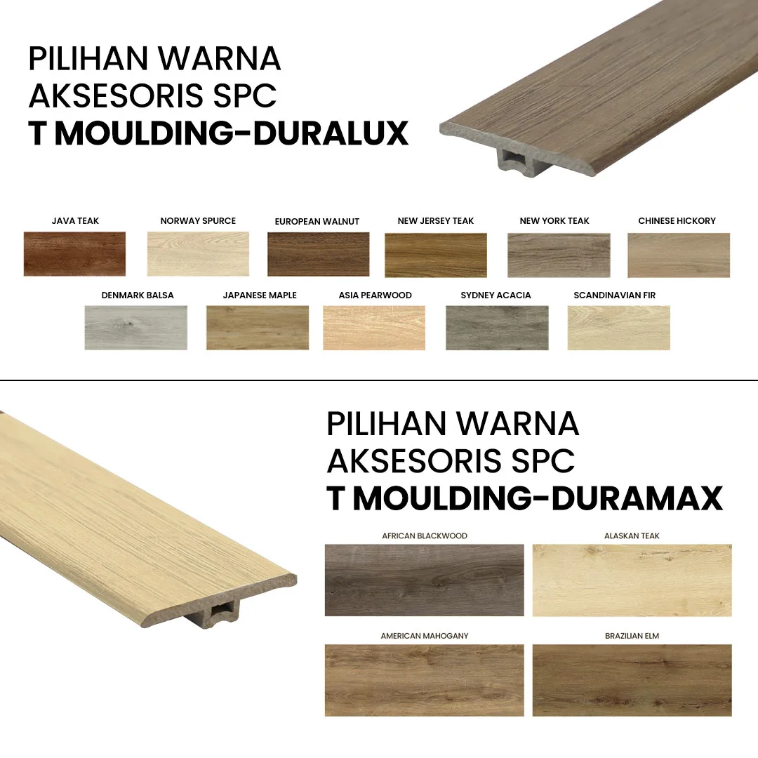 3. PILIHAN WARNA-ACC SPC-T MOULDING aksesoris SPC T Moulding