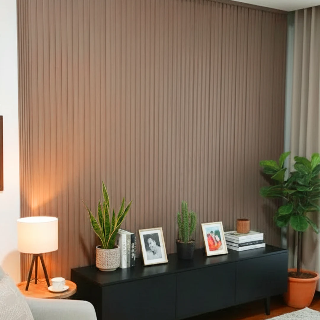 3. TIPE A-LEATHER EBONY-TERPASANG wall panel tipe a