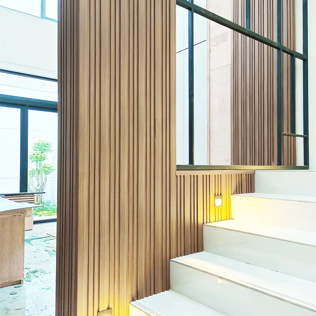 3. TIPE F-NATURAL OAK-TERPASANG wall panel tipe f