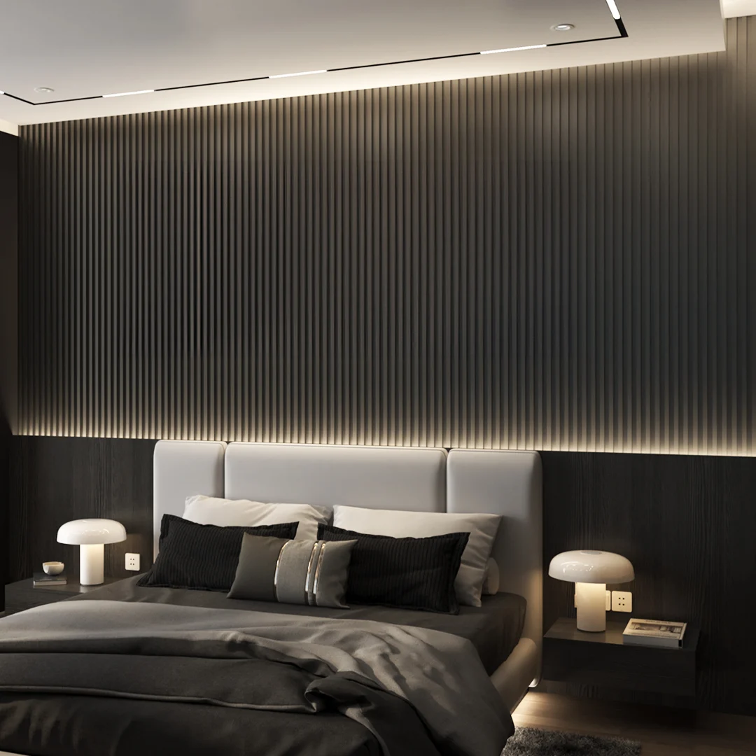 3. TIPE P-METALIC DARK BROWN-TERPASANG wall panel tipe p