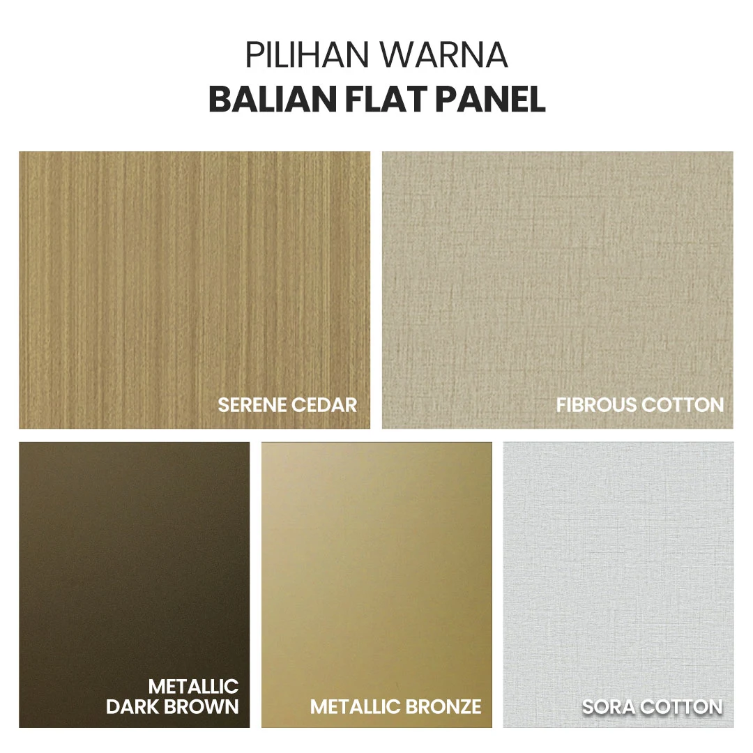 4. PILIHAN WARNA-FLAT PANEL Flat Panel