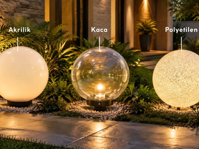 material lampu bola taman